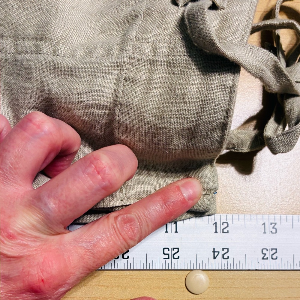 NWT Toscano LINEN Drawstring Pants Tan Men’s Medium - Picture 8 of 10